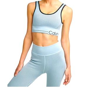 Calvin Klein performance ribbed sports bra - S